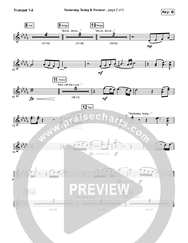 Yesterday Today And Forever (Live From Passion 2022) Trumpet 1,2 (Passion)