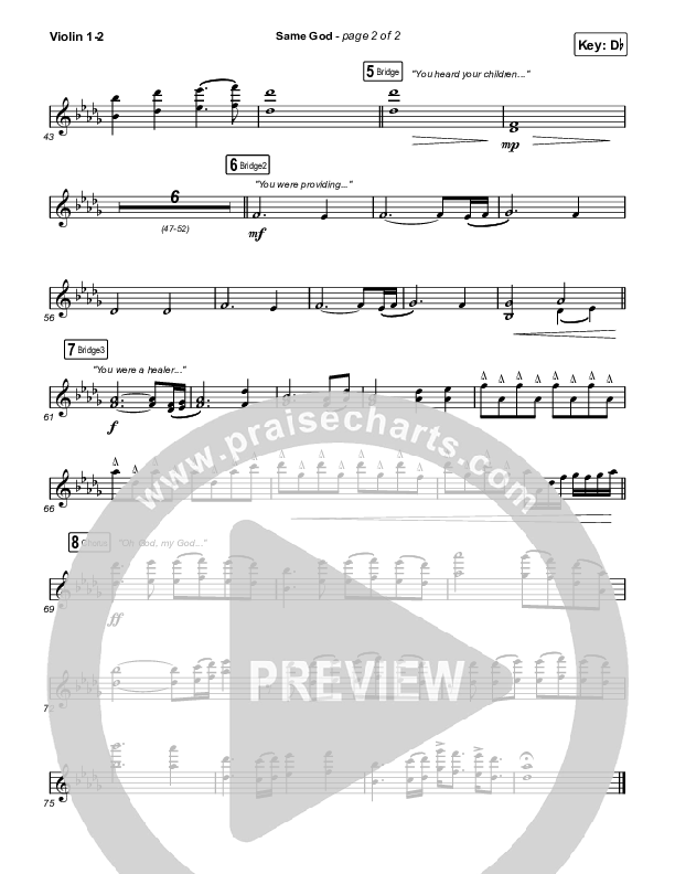 Same God (Radio) String Pack (Elevation Worship)