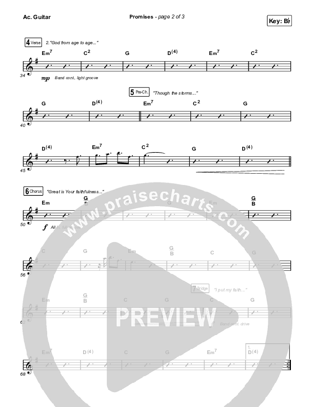 Promises (Radio) Acoustic Guitar (Maverick City Music / Joe L. Barnes / Naomi Raine)