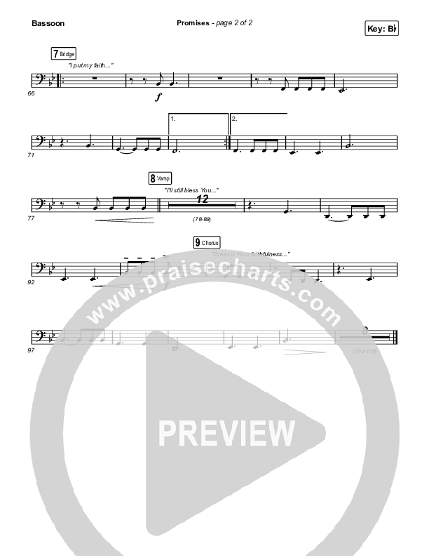 Promises (Radio) Bassoon (Maverick City Music / Joe L. Barnes / Naomi Raine)