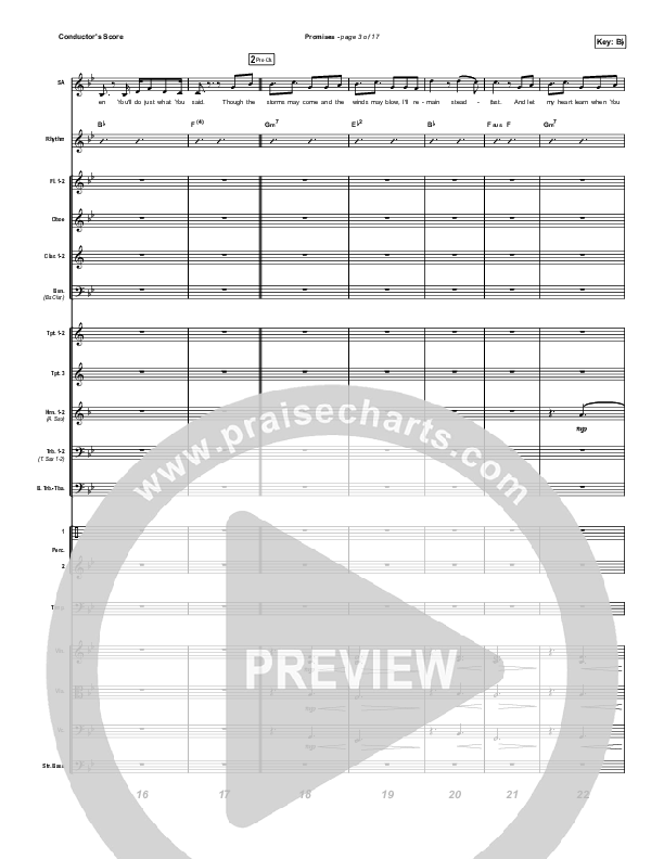 Promises (Radio) Conductor's Score (Maverick City Music / Joe L. Barnes / Naomi Raine)