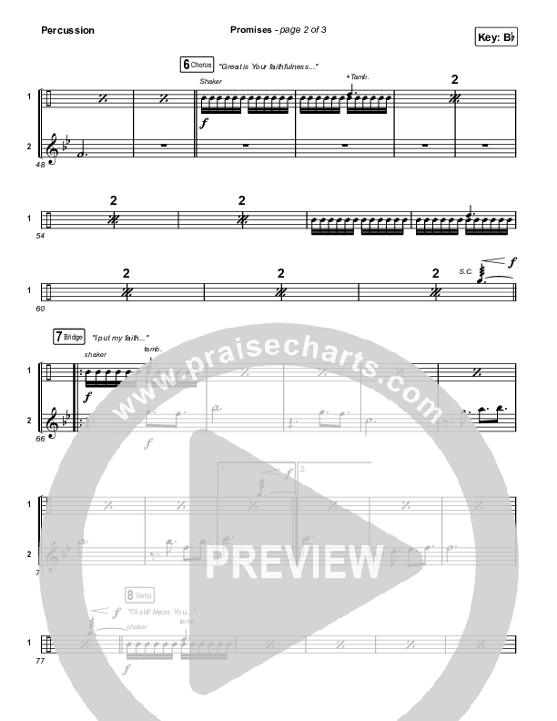 Promises (Radio) Percussion (Maverick City Music / Joe L. Barnes / Naomi Raine)