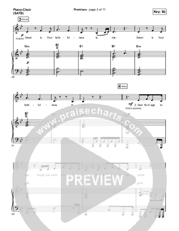 Promises (Radio) Piano/Vocal (SATB) (Maverick City Music / Joe L. Barnes / Naomi Raine)