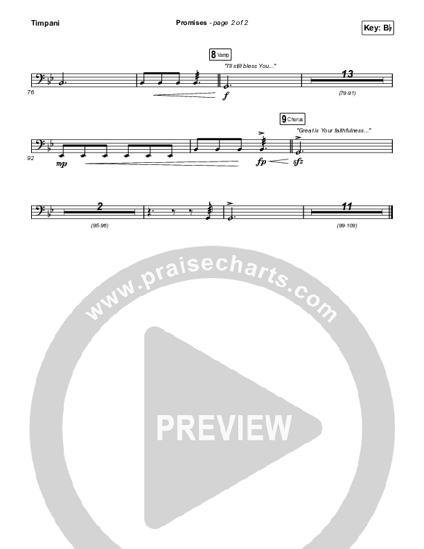 Promises (Radio) Timpani (Maverick City Music / Joe L. Barnes / Naomi Raine)