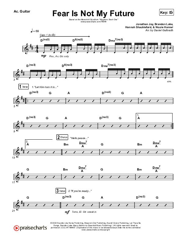 Fear Is Not My Future Acoustic Guitar (Maverick City Music / Kirk Franklin / Brandon Lake / Chandler Moore)