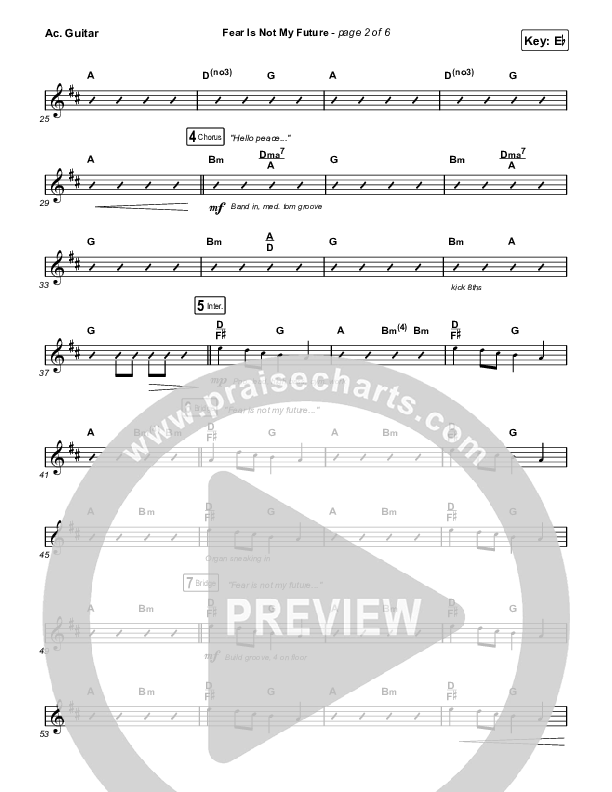 Fear Is Not My Future Acoustic Guitar (Maverick City Music / Kirk Franklin / Brandon Lake / Chandler Moore)