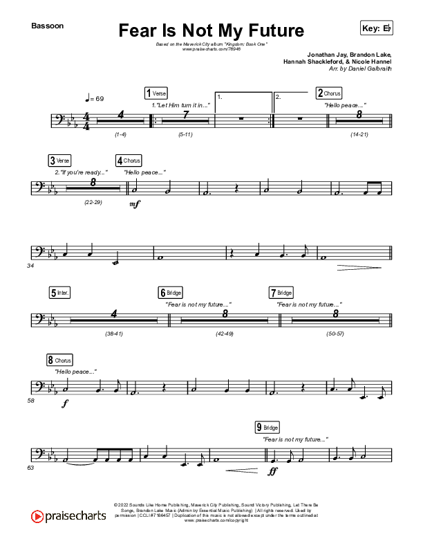 Fear Is Not My Future Bassoon (Maverick City Music / Kirk Franklin / Brandon Lake / Chandler Moore)