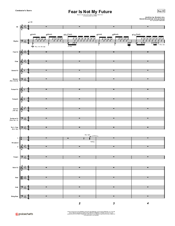 Fear Is Not My Future Conductor's Score (Maverick City Music / Kirk Franklin / Brandon Lake / Chandler Moore)
