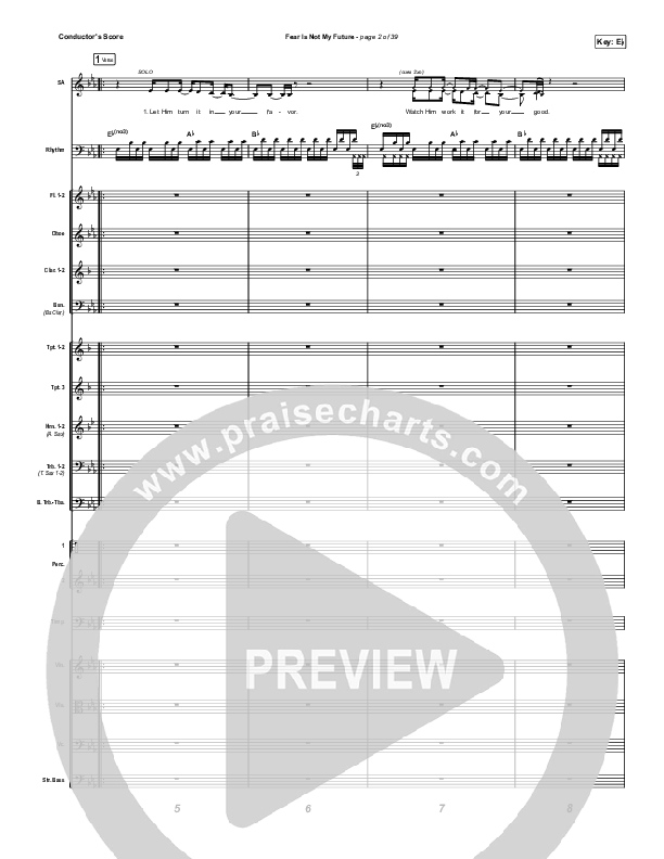 Fear Is Not My Future Conductor's Score (Maverick City Music / Kirk Franklin / Brandon Lake / Chandler Moore)
