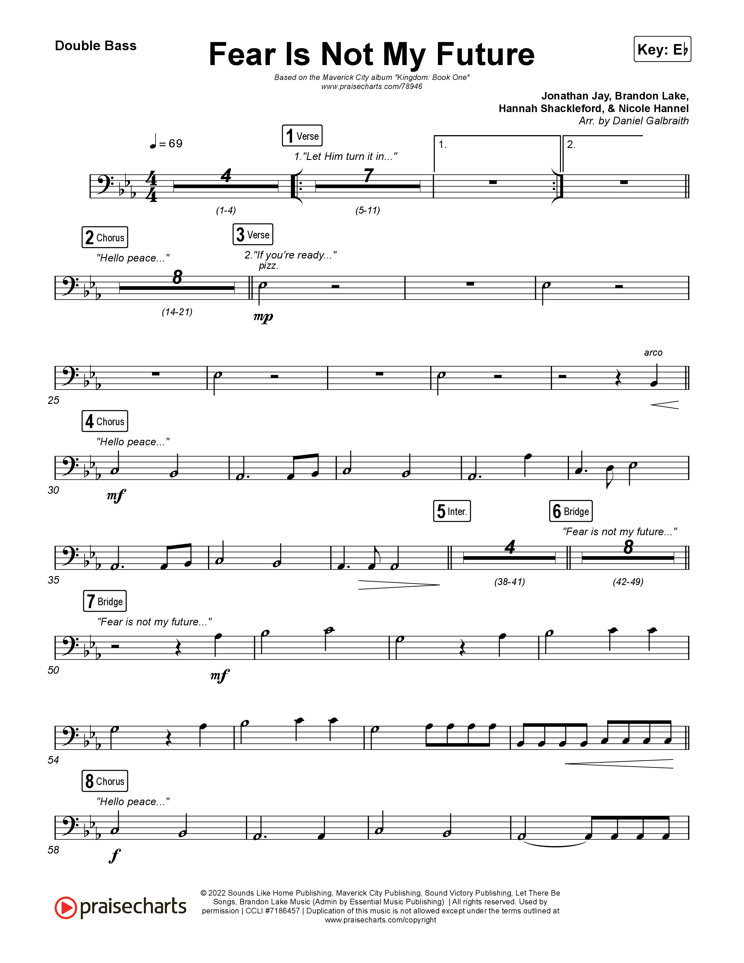 Fear Is Not My Future Double Bass (Maverick City Music / Kirk Franklin / Brandon Lake / Chandler Moore)