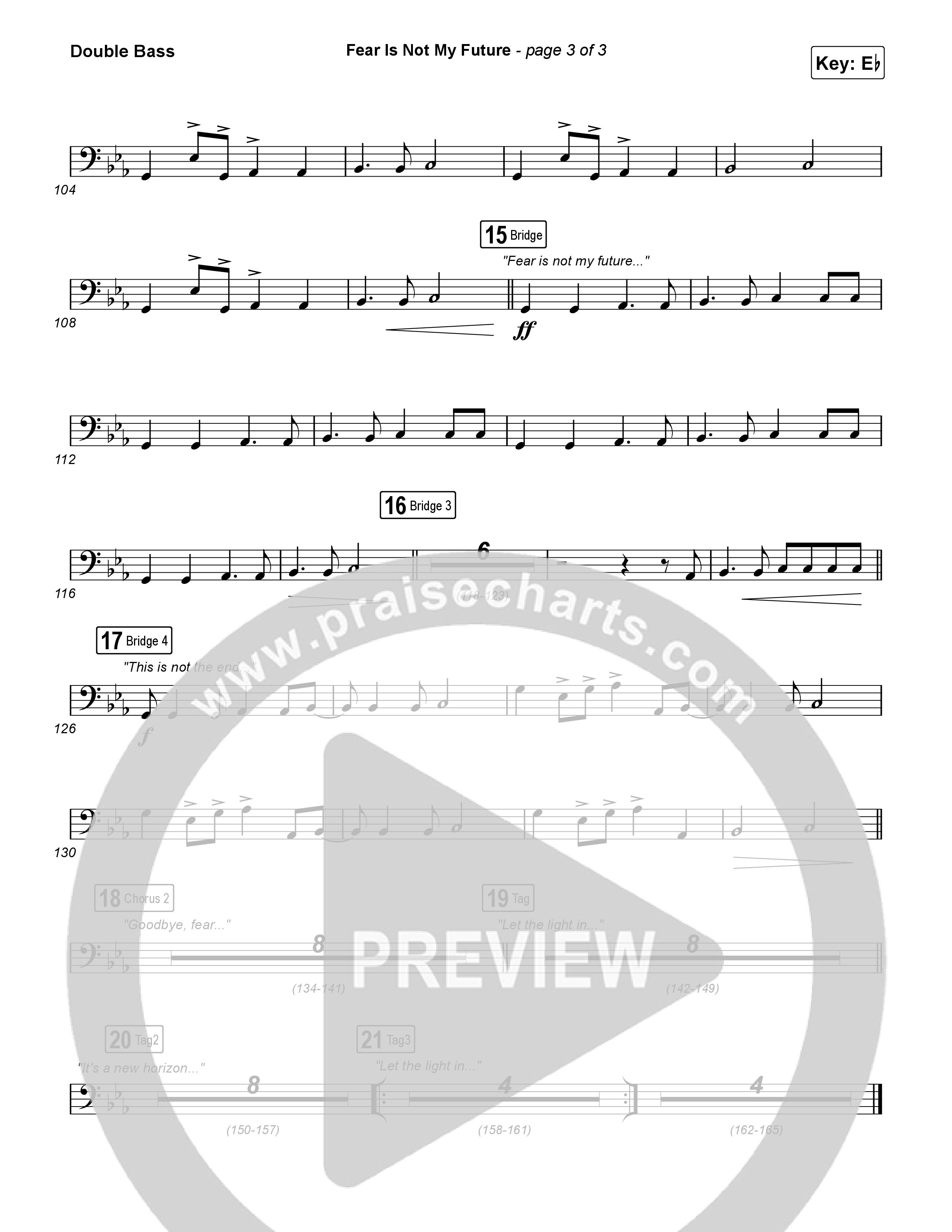 Fear Is Not My Future Double Bass (Maverick City Music / Kirk Franklin / Brandon Lake / Chandler Moore)