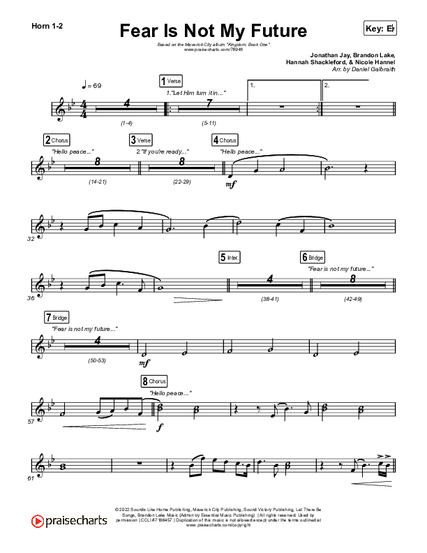 Fear Is Not My Future Brass Pack (Maverick City Music / Kirk Franklin / Brandon Lake / Chandler Moore)