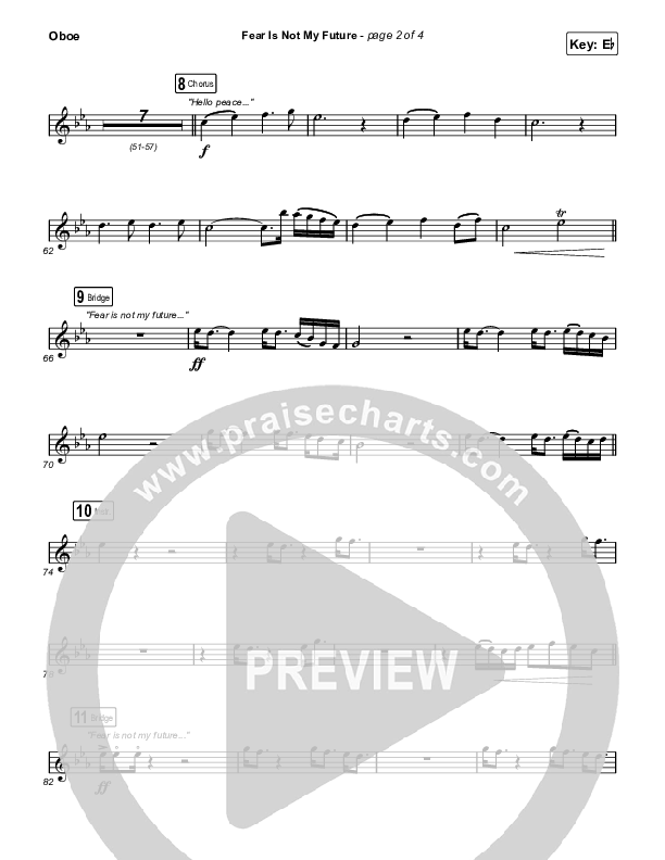 Fear Is Not My Future Oboe (Maverick City Music / Kirk Franklin / Brandon Lake / Chandler Moore)