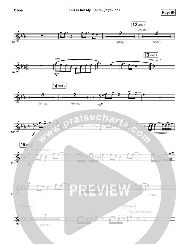 Fear Is Not My Future Oboe (Maverick City Music / Kirk Franklin / Brandon Lake / Chandler Moore)