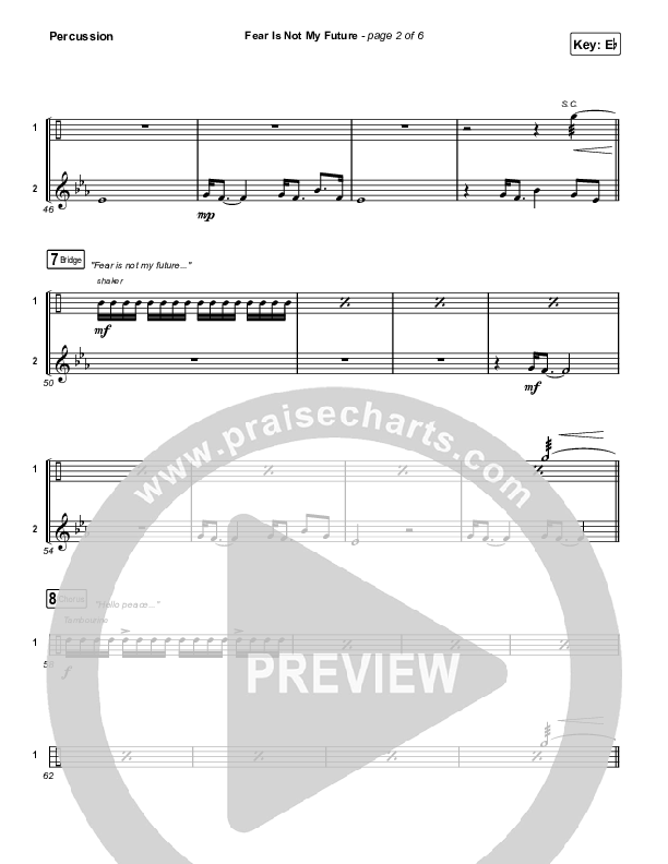 Fear Is Not My Future Percussion (Maverick City Music / Kirk Franklin / Brandon Lake / Chandler Moore)