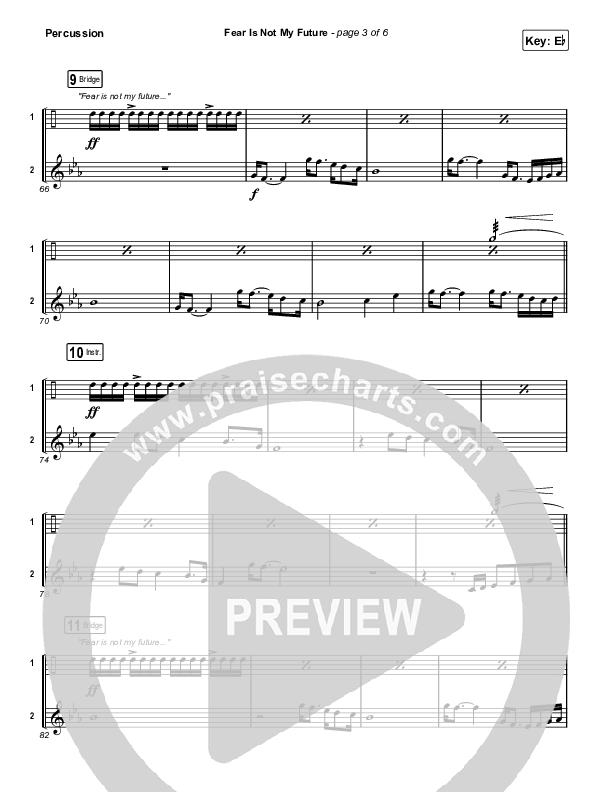 Fear Is Not My Future Percussion (Maverick City Music / Kirk Franklin / Brandon Lake / Chandler Moore)