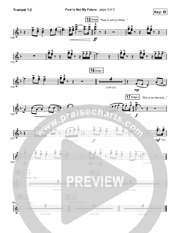 Fear Is Not My Future Trumpet 1,2 (Maverick City Music / Kirk Franklin / Brandon Lake / Chandler Moore)