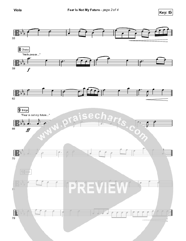 Fear Is Not My Future Viola (Maverick City Music / Kirk Franklin / Brandon Lake / Chandler Moore)