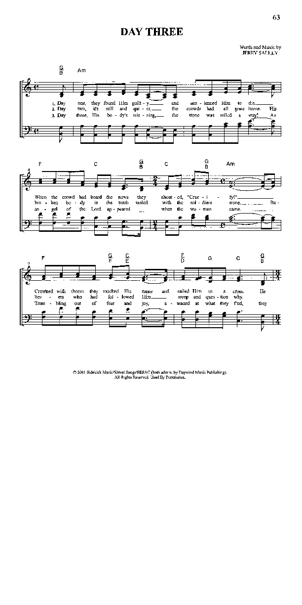 Day Three Lead Sheet (LordSong)