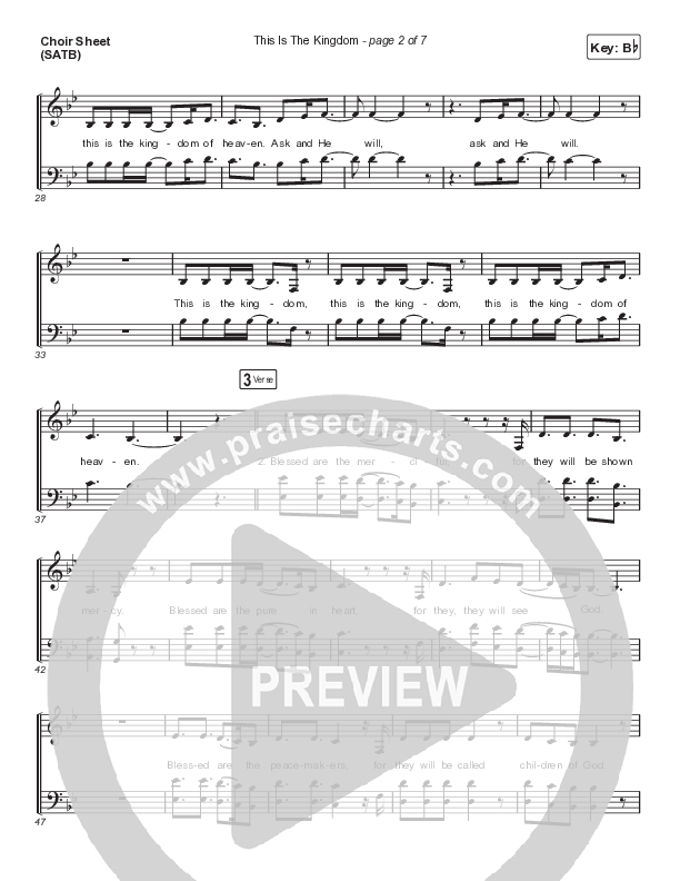 This Is The Kingdom (Choral Anthem SATB) Choir Sheet (SATB) (Elevation Worship / Pat Barrett / Arr. Mason Brown)