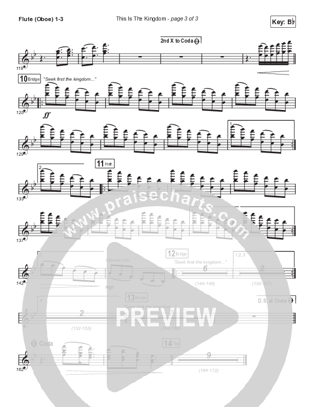 This Is The Kingdom (Choral Anthem SATB) Flute/Oboe 1/2/3 (Elevation Worship / Pat Barrett / Arr. Mason Brown)