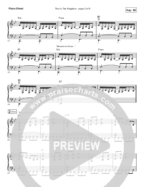 This Is The Kingdom (Choral Anthem SATB) Piano Sheet (Elevation Worship / Pat Barrett / Arr. Mason Brown)