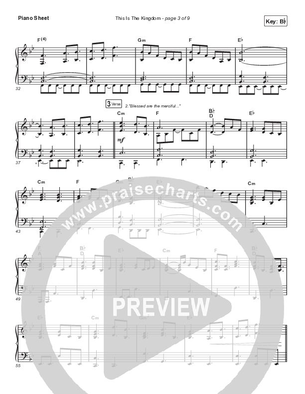 This Is The Kingdom (Choral Anthem SATB) Piano Sheet (Elevation Worship / Pat Barrett / Arr. Mason Brown)