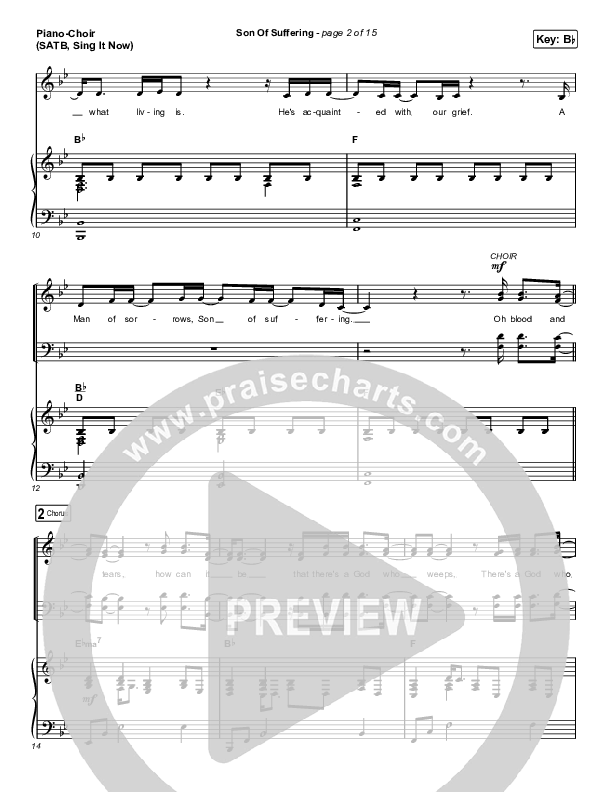 Son Of Suffering (Sing It Now SATB) Piano/Choir (SATB) (Bethel Music / David Funk / Matt Redman / Arr. Luke Gambill)