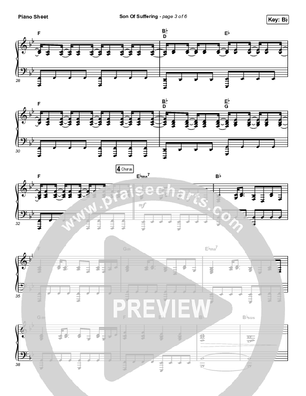 Son Of Suffering (Sing It Now SATB) Piano Sheet (Bethel Music / David Funk / Matt Redman / Arr. Luke Gambill)