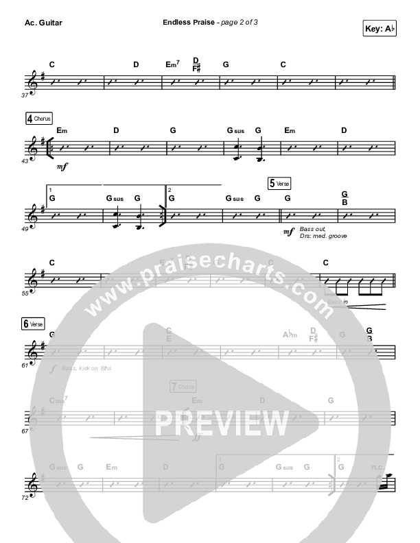 Endless Praise (Sing It Now) Acoustic Guitar (Charity Gayle / Arr. Luke Gambill)