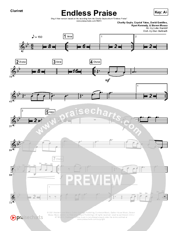 Endless Praise (Sing It Now SATB) Wind Pack (Charity Gayle / Arr. Luke Gambill)