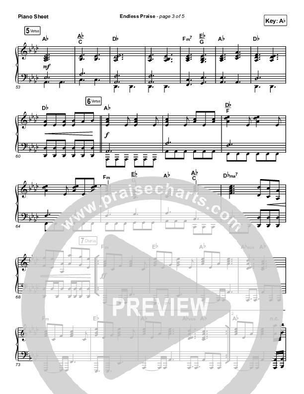 Endless Praise (Sing It Now SATB) Piano Sheet (Charity Gayle / Arr. Luke Gambill)