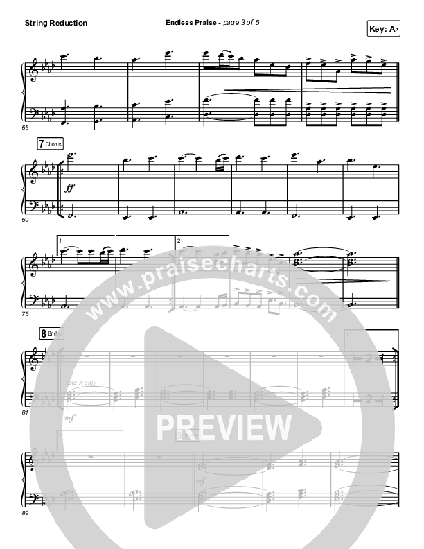 Endless Praise (Sing It Now SATB) String Reduction (Charity Gayle / Arr. Luke Gambill)
