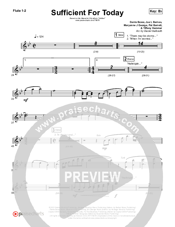 Sufficient For Today Wind Pack (Maverick City Music)