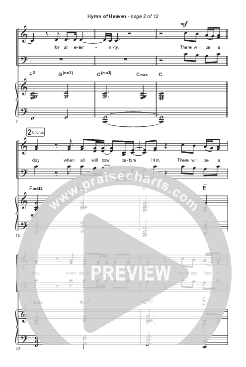 Hymn Of Heaven (Worship Choir SAB) Octavo (SAB & Pno) (Phil Wickham / Arr. Luke Gambill)