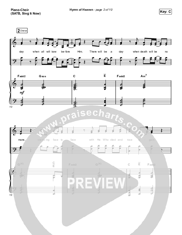 Hymn Of Heaven (Sing It Now SATB) Piano/Choir (SATB) (Phil Wickham / Arr. Luke Gambill)