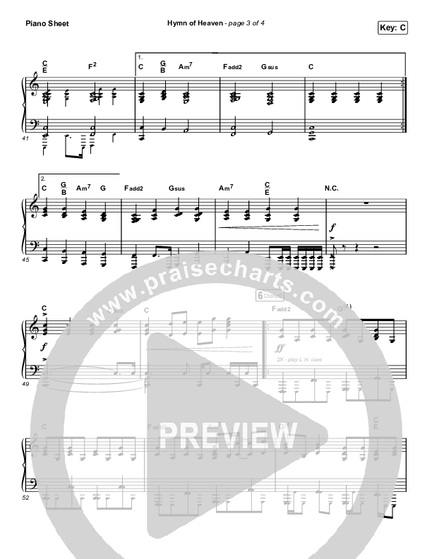 Hymn Of Heaven (Unison/2-Part Choir) Piano Sheet (Phil Wickham / Arr. Luke Gambill)