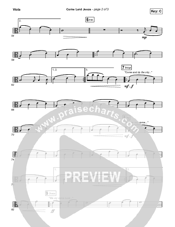 Come Lord Jesus Viola (Jesus Image / Jeremy Riddle)