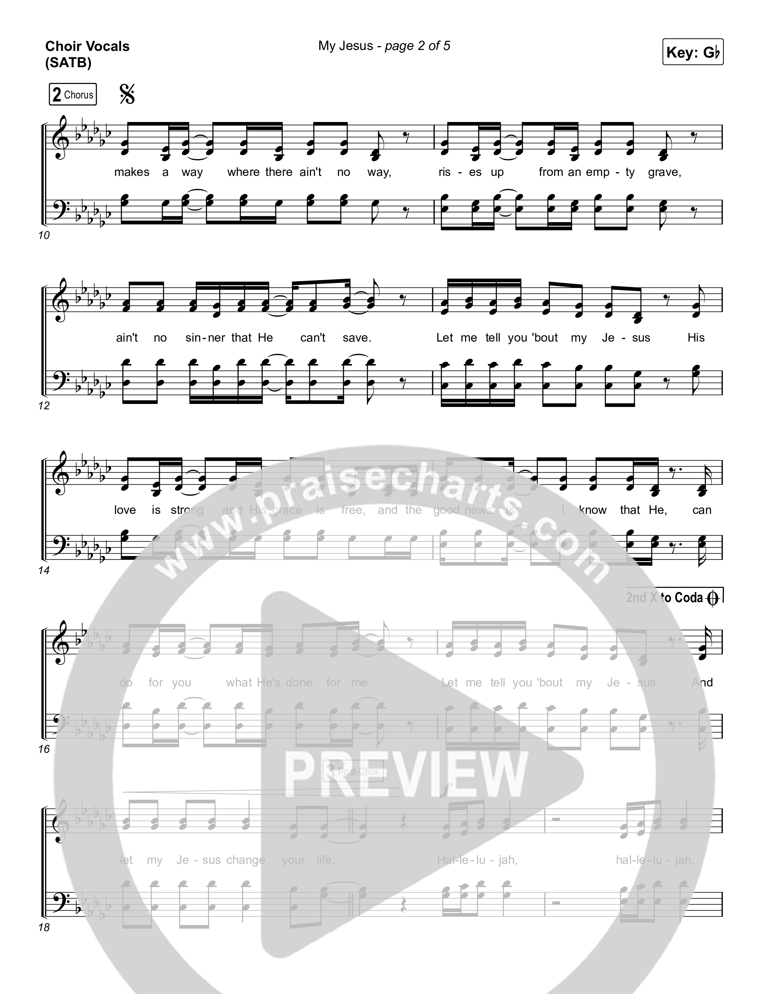My Jesus (Choral Anthem SATB) Choir Sheet (SATB) (Anne Wilson / Arr. Luke Gambill)