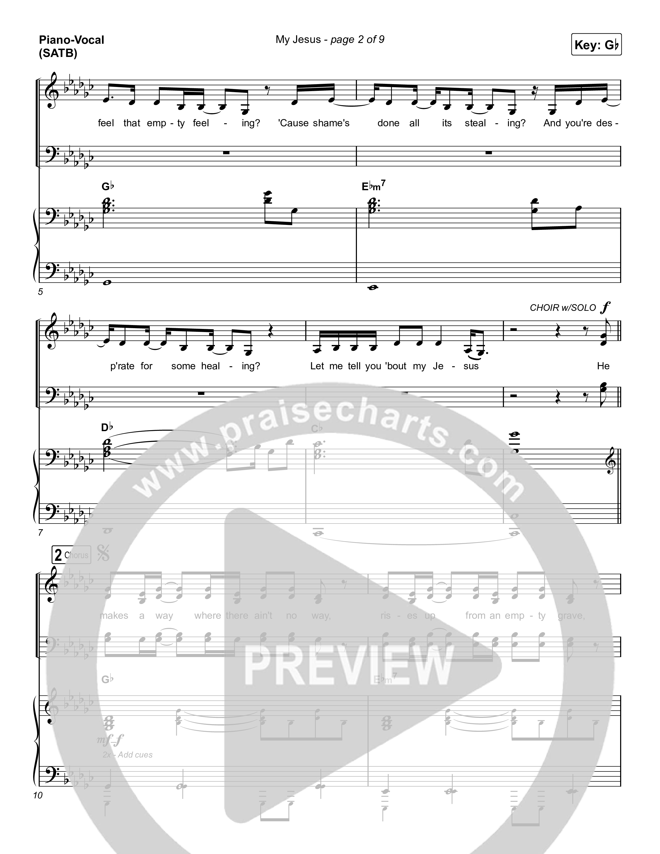 My Jesus (Choral Anthem SATB) Piano/Vocal (SATB) (Anne Wilson / Arr. Luke Gambill)