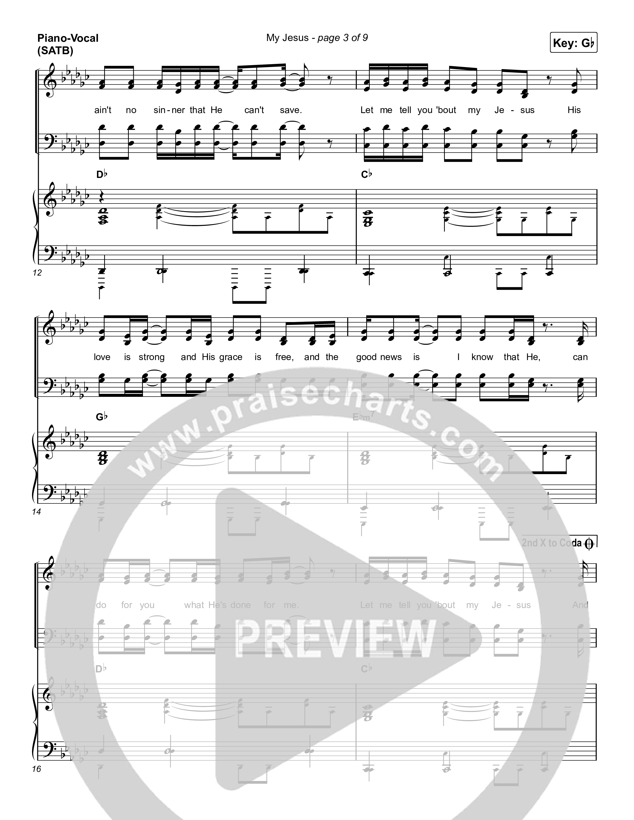 My Jesus (Choral Anthem SATB) Piano/Vocal (SATB) (Anne Wilson / Arr. Luke Gambill)