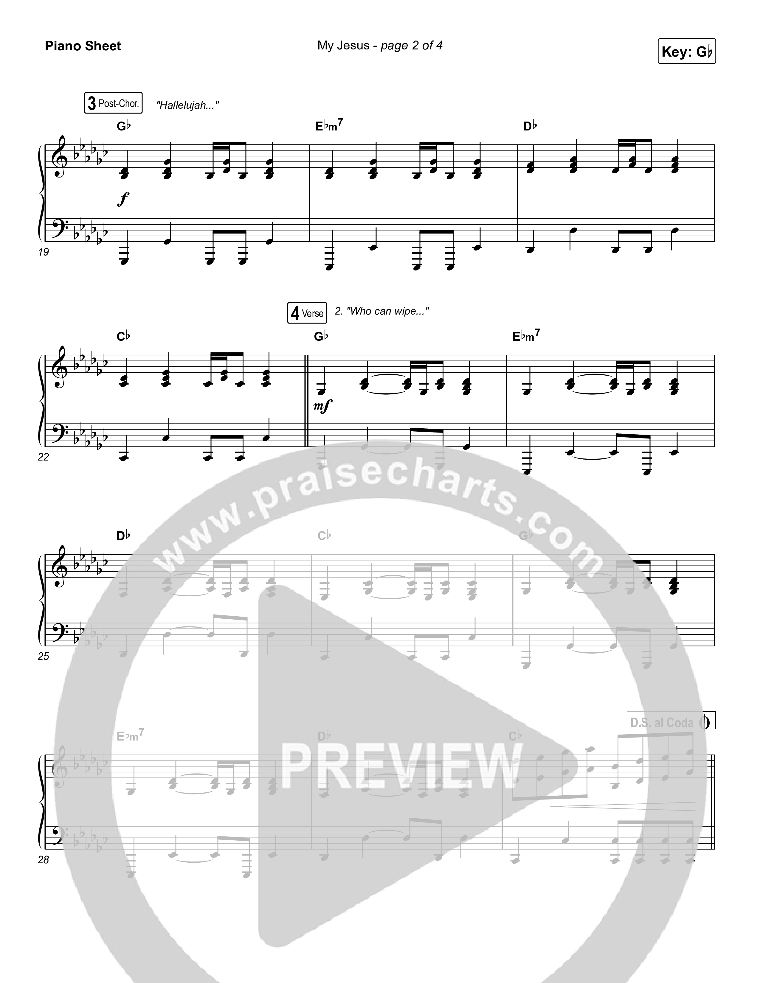 My Jesus (Choral Anthem SATB) Piano Sheet (Anne Wilson / Arr. Luke Gambill)