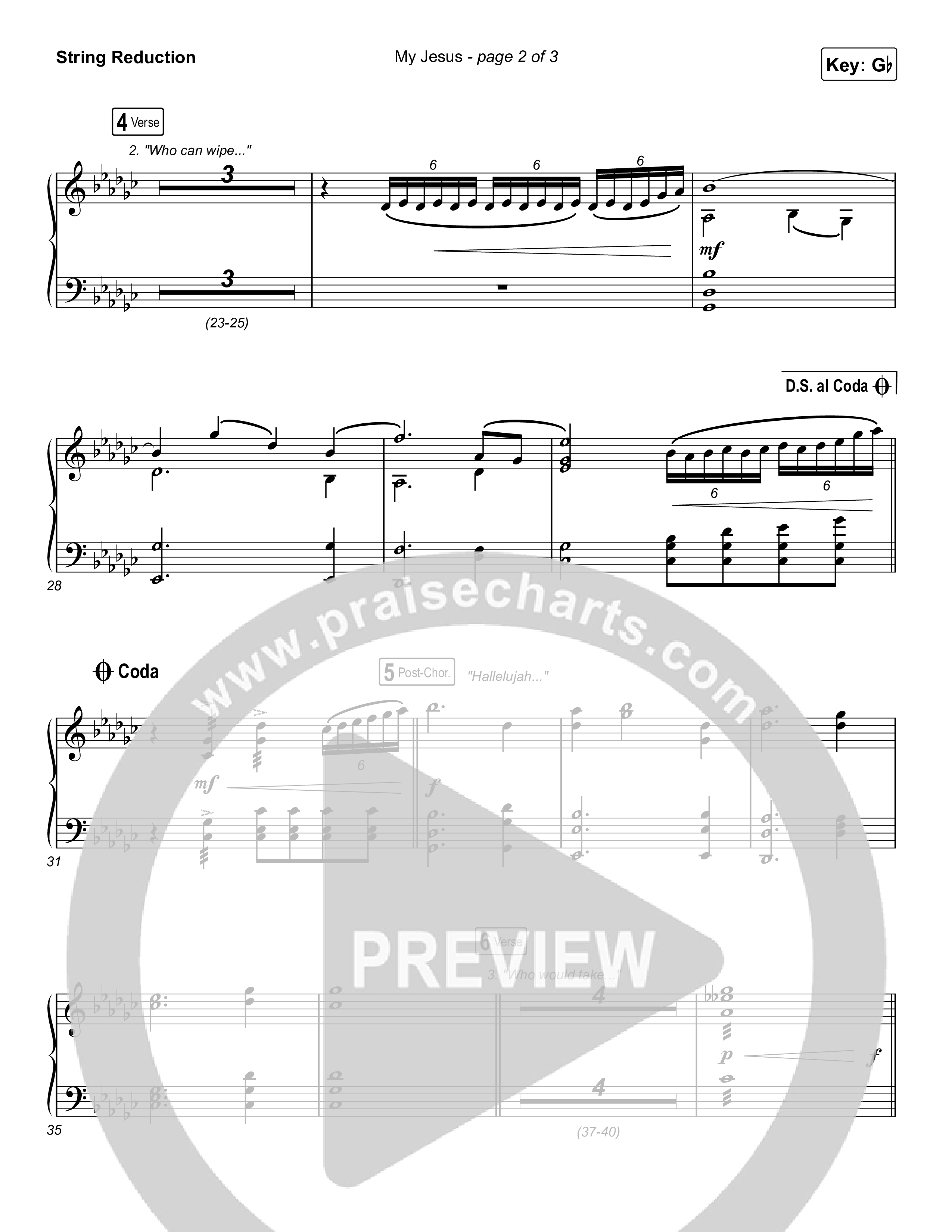 My Jesus (Choral Anthem SATB) String Reduction (Anne Wilson / Arr. Luke Gambill)
