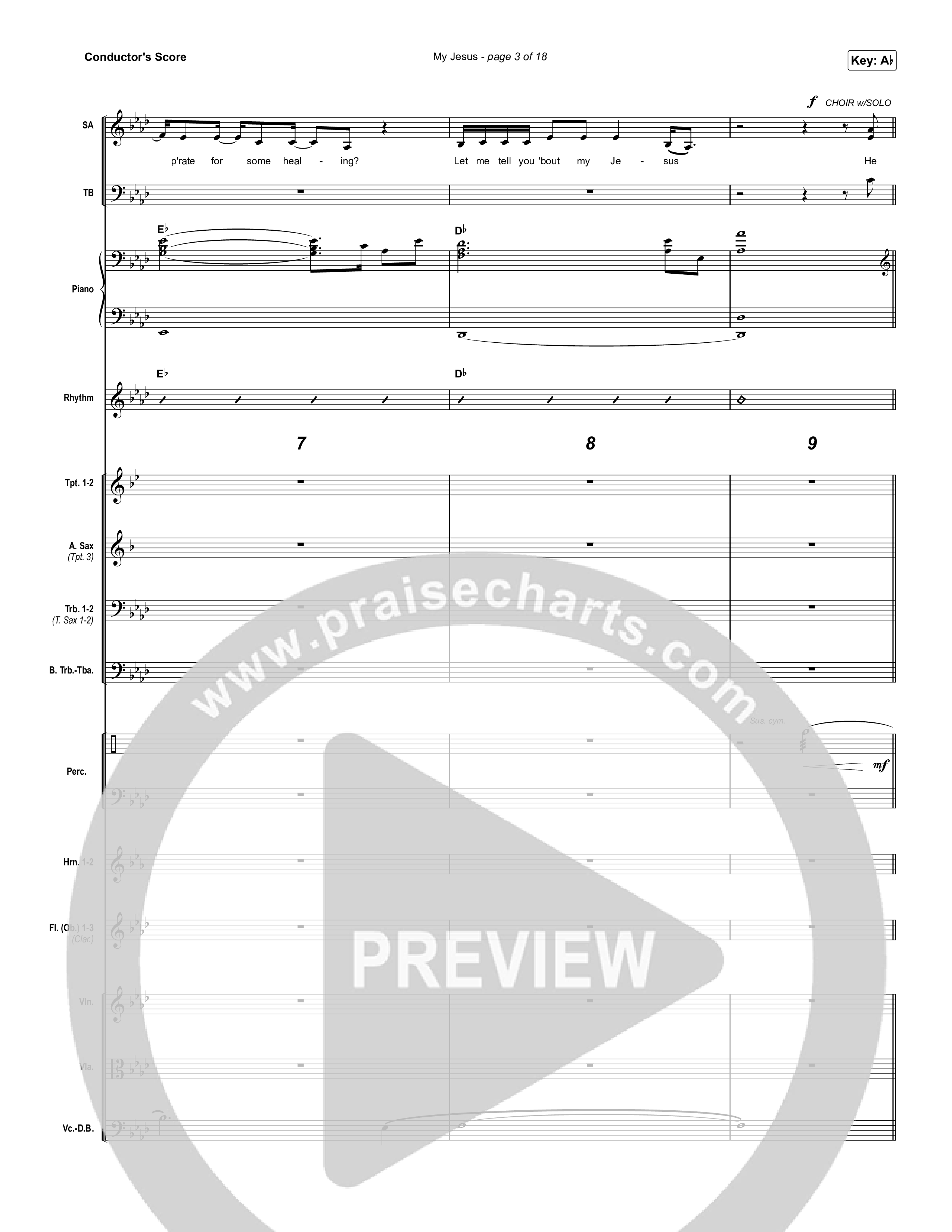 My Jesus (Worship Choir SAB) Orchestration (Anne Wilson / Arr. Luke Gambill)