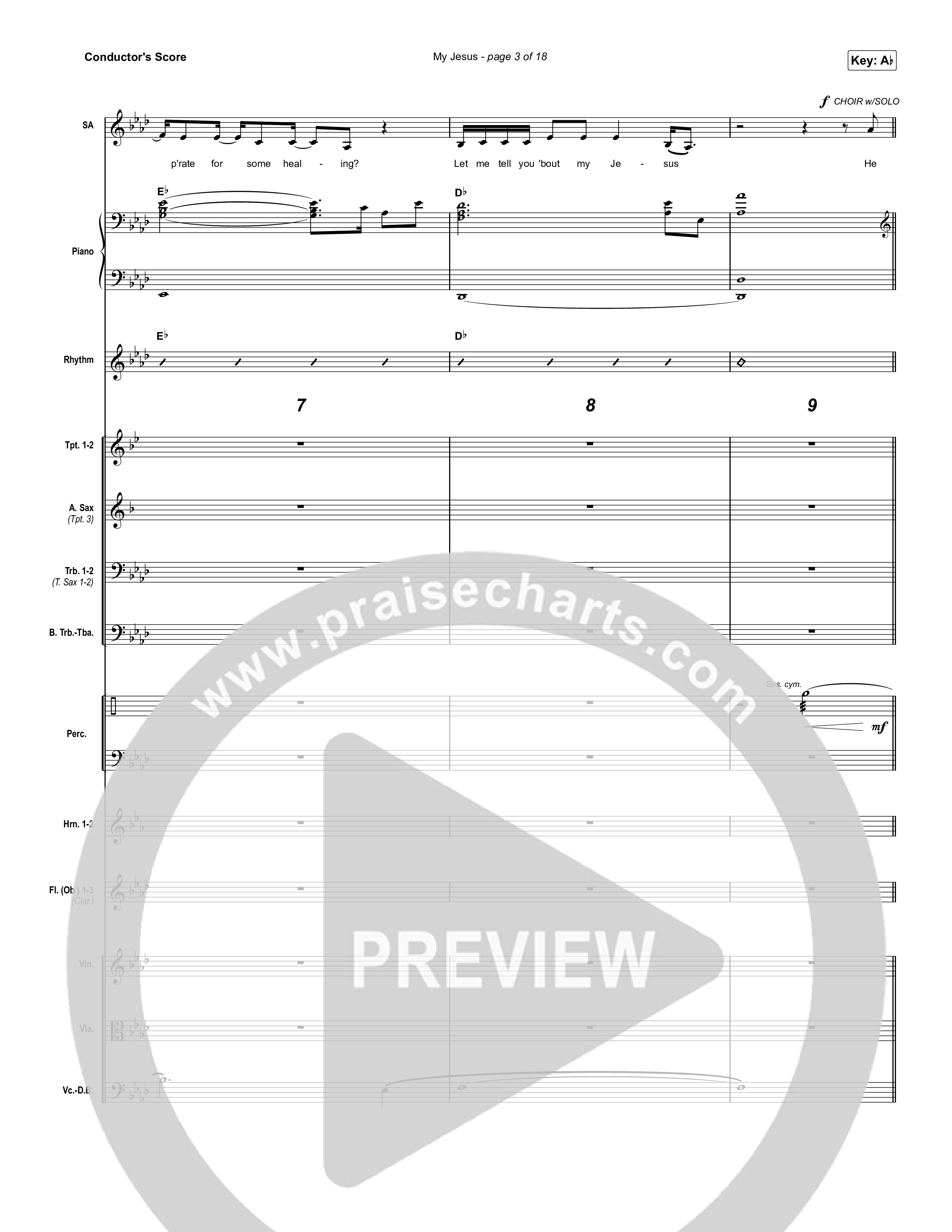 My Jesus (Unison/2-Part Choir) Conductor's Score (Anne Wilson / Arr. Luke Gambill)