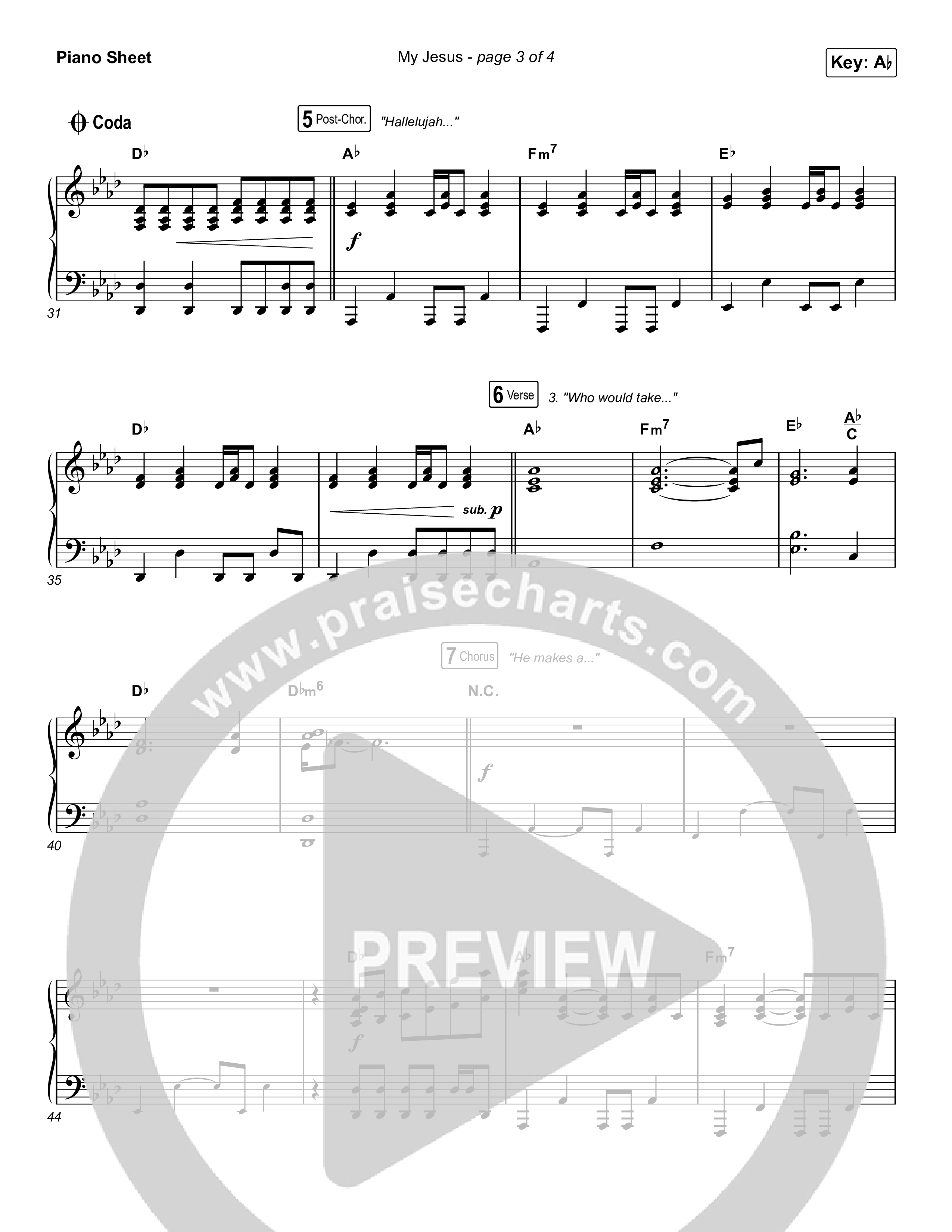 My Jesus (Unison/2-Part Choir) Piano Sheet (Anne Wilson / Arr. Luke Gambill)