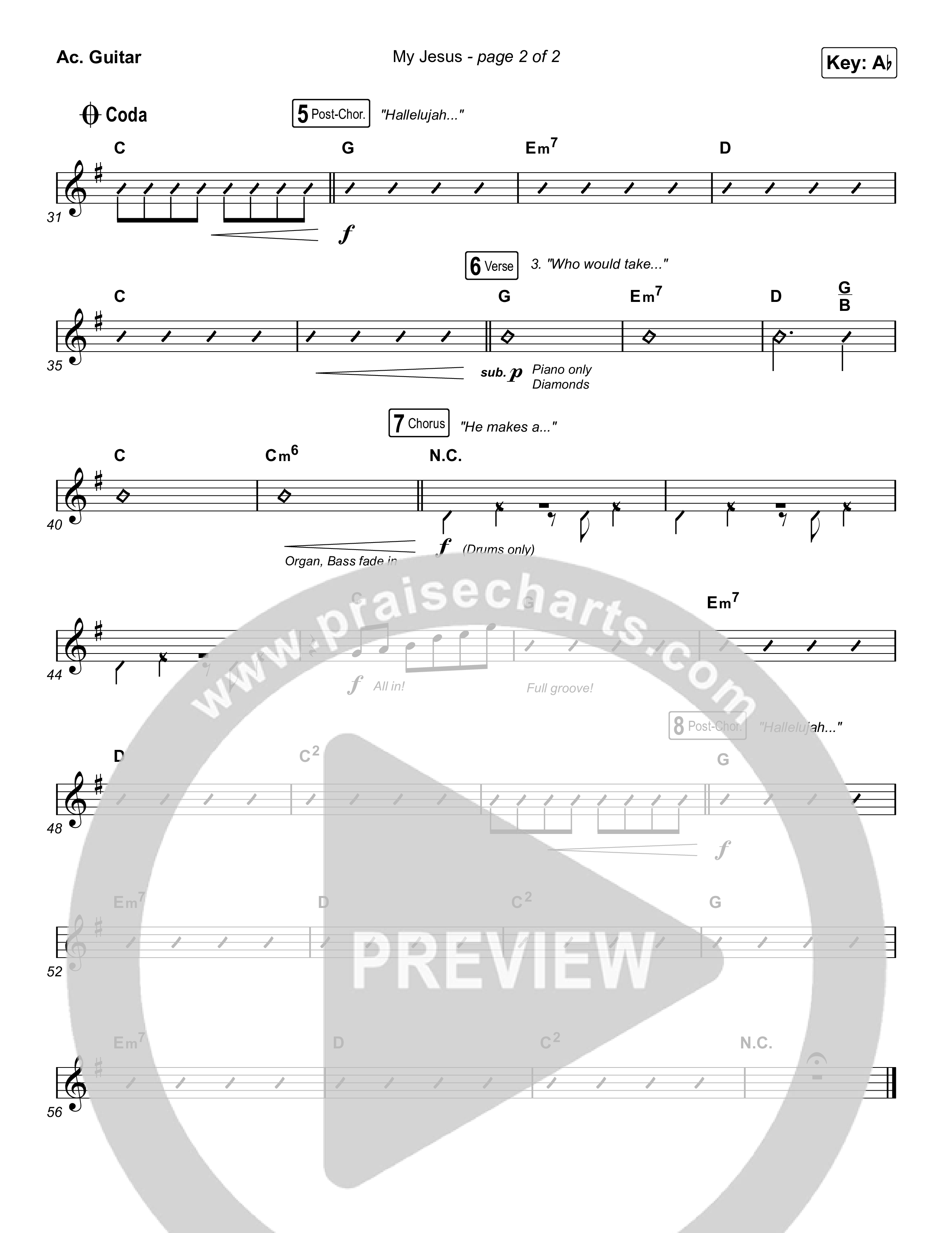 My Jesus (Sing It Now SATB) Acoustic Guitar (Anne Wilson / Arr. Luke Gambill)