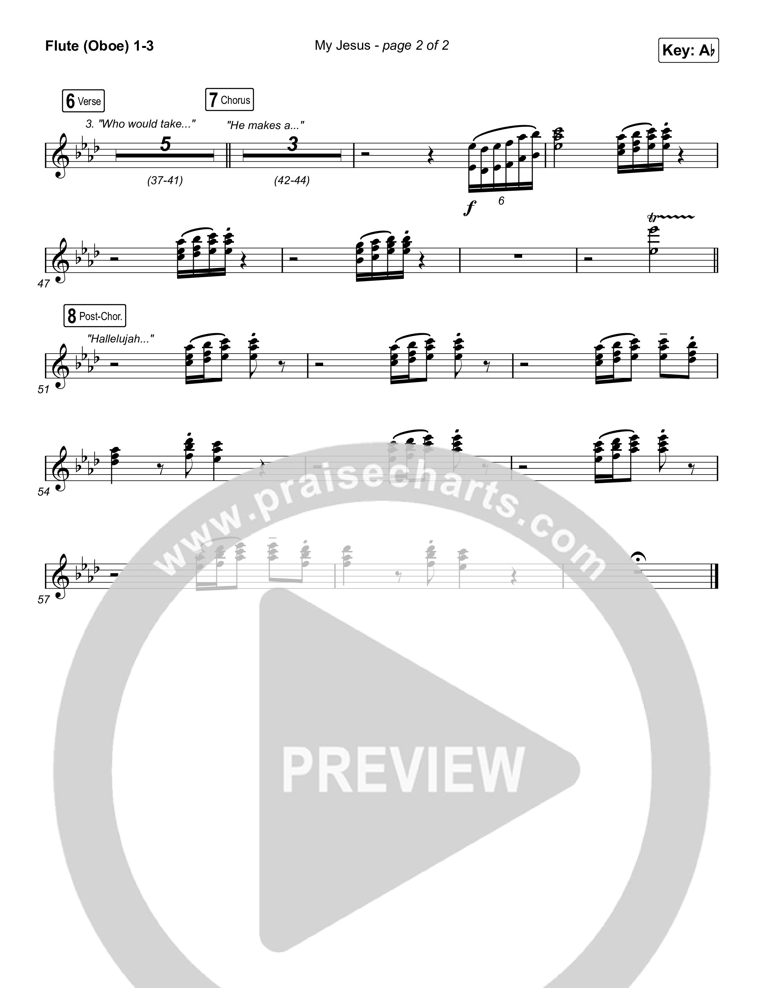 My Jesus (Sing It Now SATB) Flute/Oboe 1/2/3 (Anne Wilson / Arr. Luke Gambill)