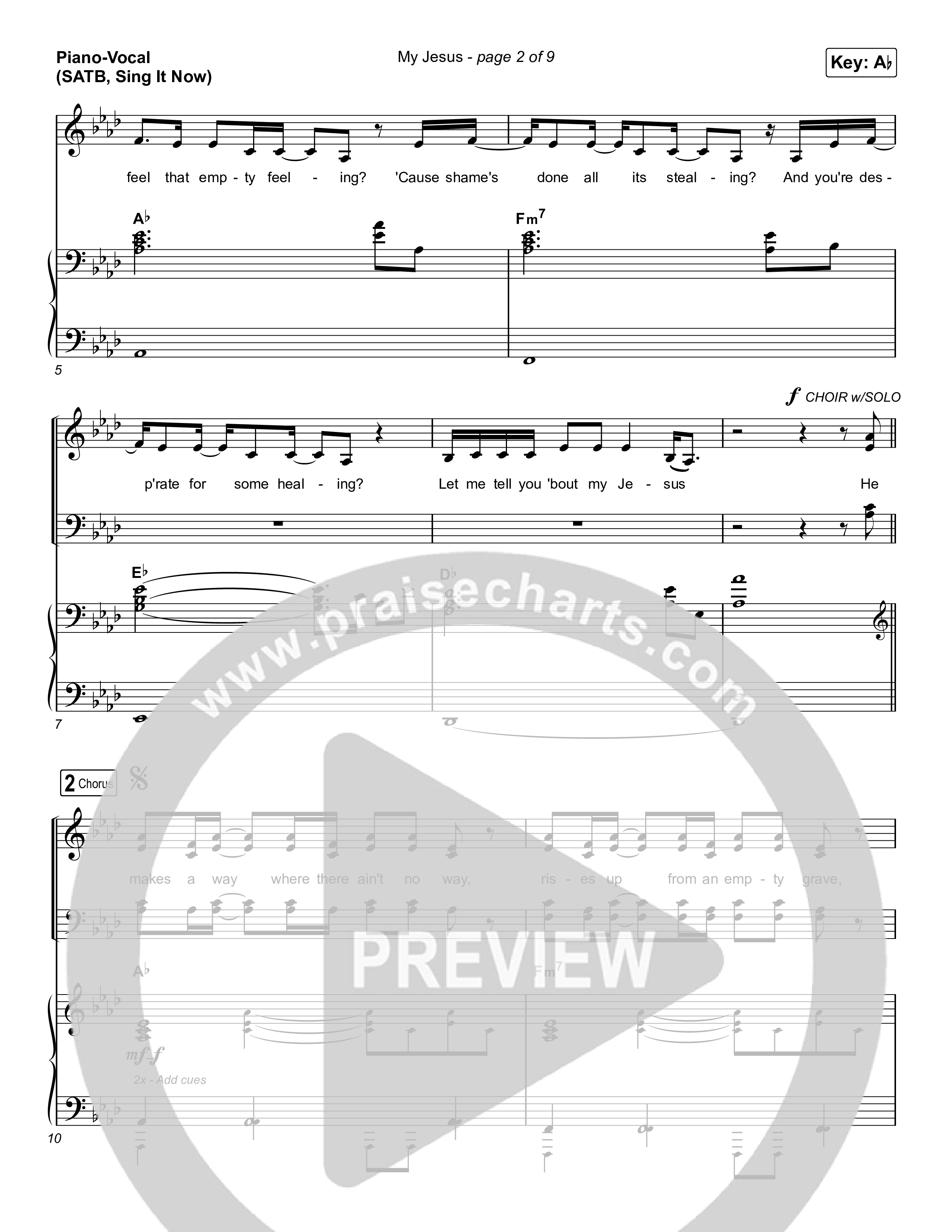 My Jesus (Sing It Now SATB) Piano/Choir (SATB) (Anne Wilson / Arr. Luke Gambill)