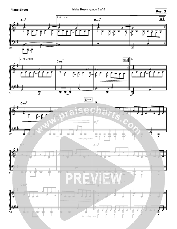 Make Room (Worship Choir SAB) Piano Sheet (Community Music / Arr. Luke Gambill)